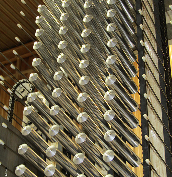 tube sur machine